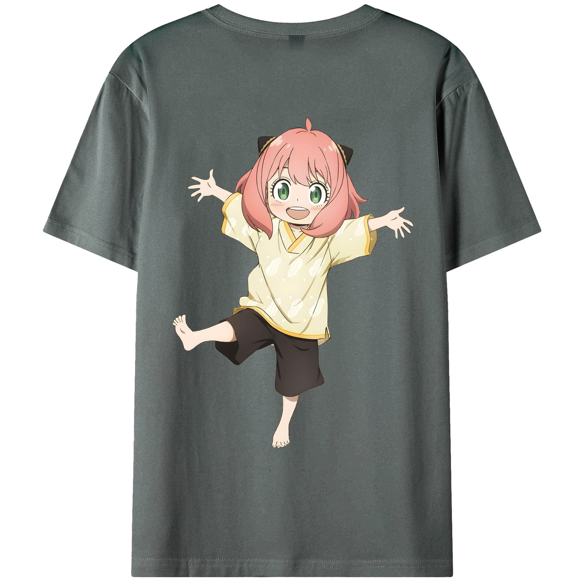 （画像用） SPY×FAMILY间谍家家酒 綿100％ メンズ半袖Tシャツ（バックプリント） 通気性